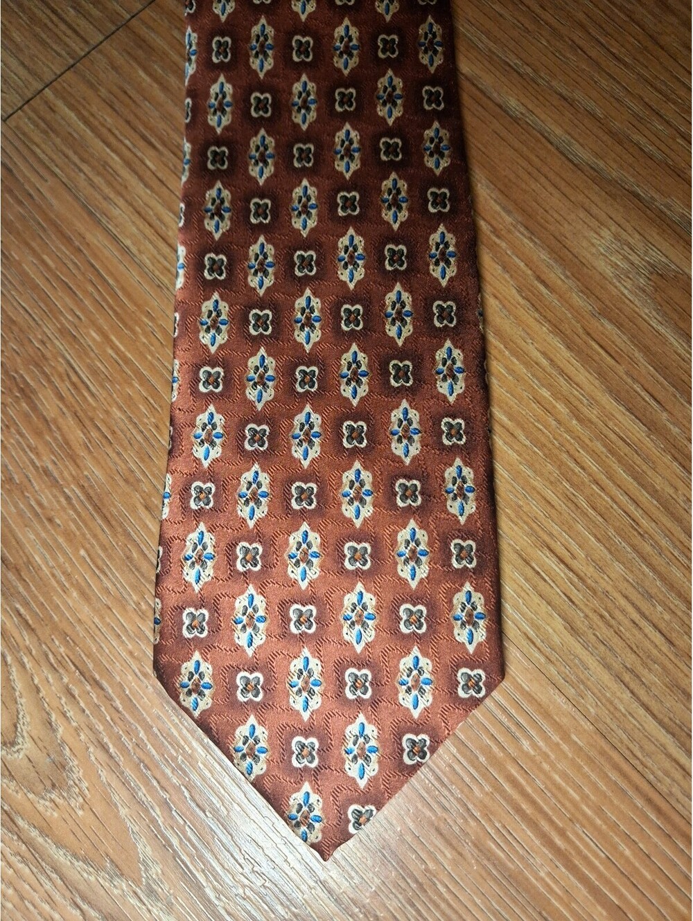 NEW Jos A Bank Silk Tie Red Multicolor Floral Handmade